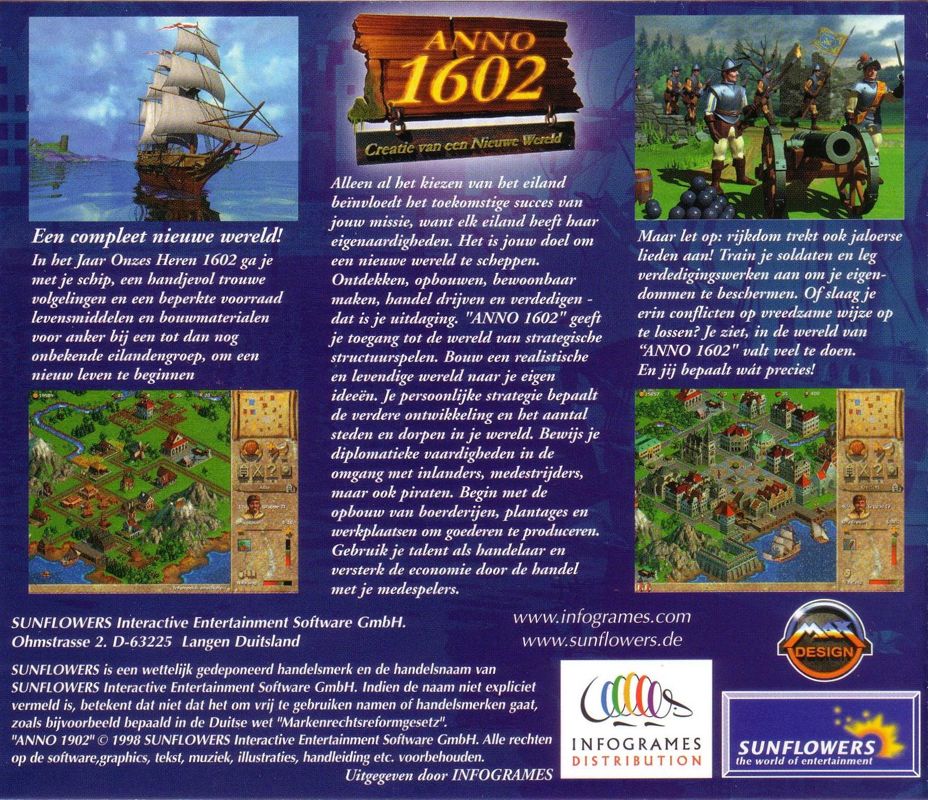 Anno 1602: Creation of a New World cover or packaging material - MobyGames