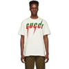 GUCCI OFF-WHITE LOGO T-SHIRT