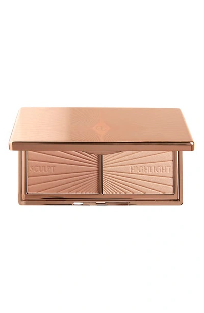 Charlotte Tilbury Mini Filmstar Bronze & Glow Contour Duo 0.12 oz/ 3.5 G In Light To Medium