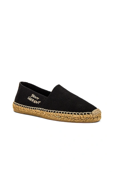 Saint Laurent Espadrille In Black