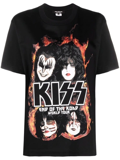 Junya Watanabe 'kiss' Graphic T-shirt In Black