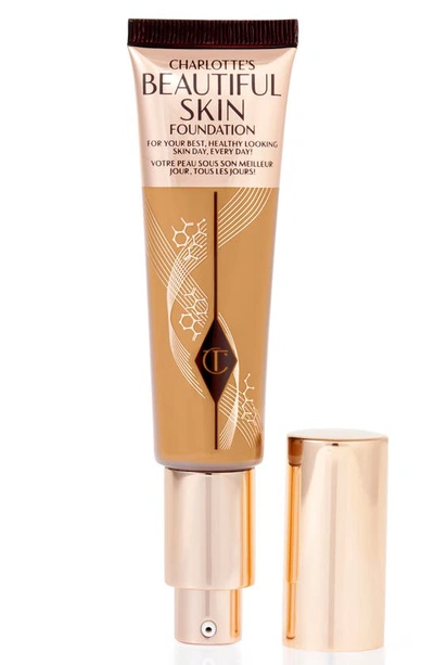 Charlotte Tilbury Beautiful Skin Medium Coverage Liquid Foundation With Hyaluronic Acid 9 Warm 1 oz/ 30 ml In Brown