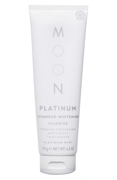 Moon Platinum Advanced Teeth Whitening Fluoride Toothpaste In Ivory