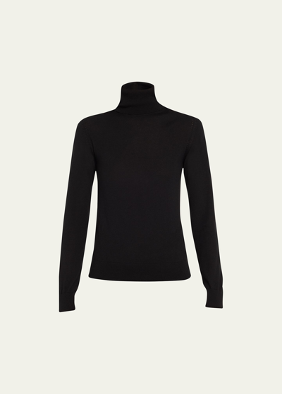 Loro Piana Dolce Vita Cashmere Turtleneck In Black