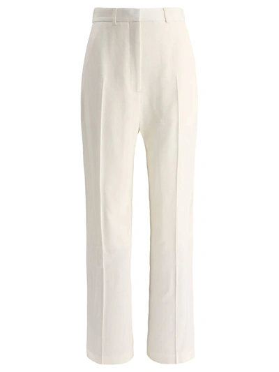 Casablanca Pants With Front Pleats In White