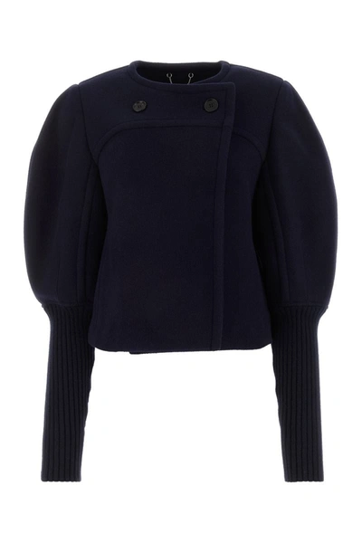 Chloé Coat In Evening Blue