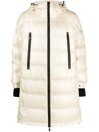 Moncler Rochelair Padded Parka Coat In Neutrals