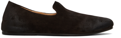 Pèpè Kids' Suede Slip-on Shoes In Dark Brown