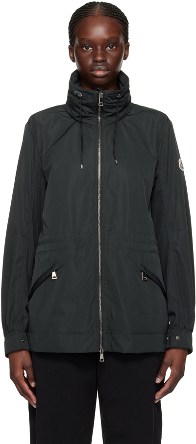 Moncler Black Enet Parka In 999 Black