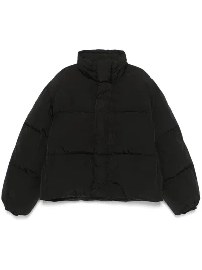 Acne Studios Coats Black In Multicolor