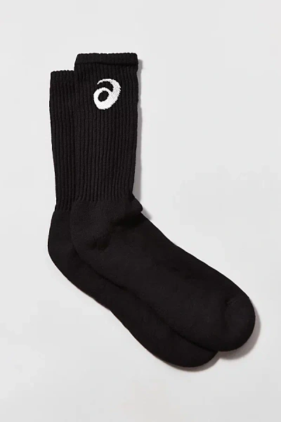 Asics Team Crew Logo Socks In Black, Women's At Urban Outfitters