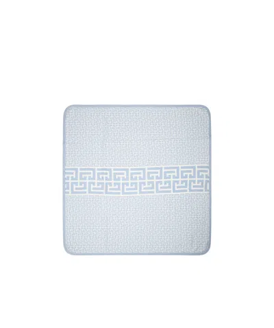 Balmain Blanket With Geometric Pattern In White