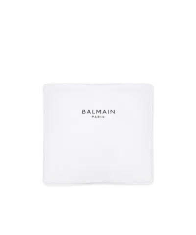 Balmain Babies' Blanket With Logo In White