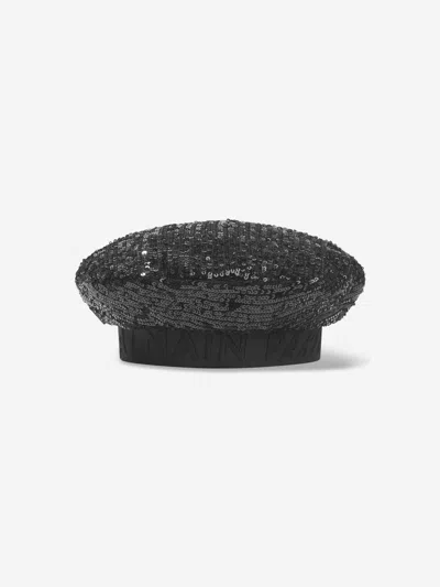 Balmain Kids' Girls Beret In Black