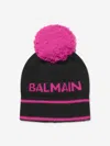 BALMAIN BALMAIN GIRLS KNITTED BEANIE HAT