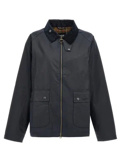 Barbour Short Bedale Jacket In Blue