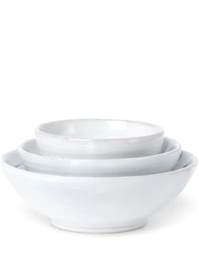 Brunello Cucinelli Ceramic Bowls (set Of Three) In White