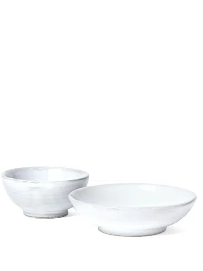 Brunello Cucinelli Ceramic Bowls (set Of Two) In White