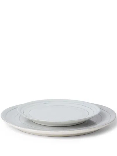 Brunello Cucinelli Tradition Plate Set (set Of Two) In White