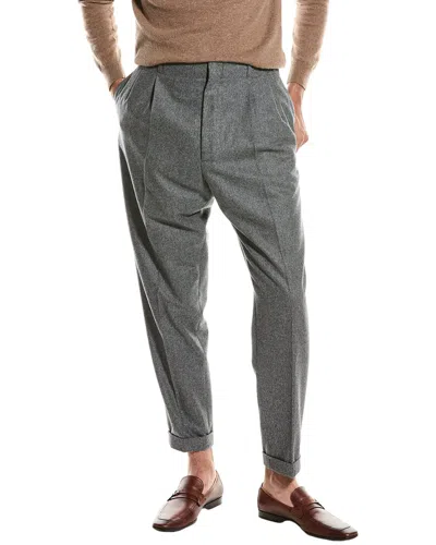 Brunello Cucinelli Wool Pant In Grey