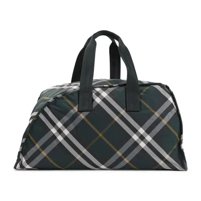 Burberry Large Duffle Bag In Grey