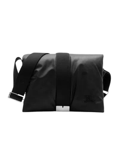 Burberry Pillow Padded Messenger Bag In Black