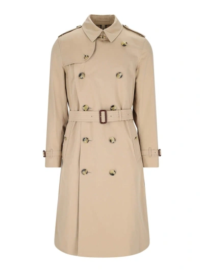 Burberry The Kensington Medium Trench Coat In A Honey