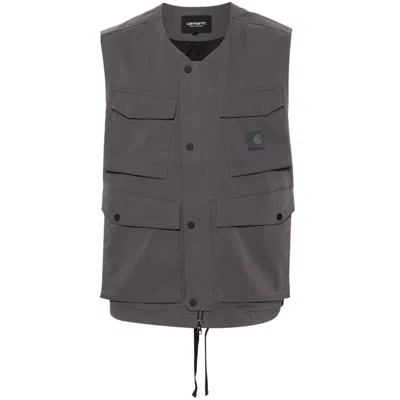 Carhartt Wip Outwear Waistcoats In Grey