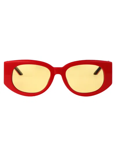 Casablanca As23-ew-020-04w Sunglasses In Red Yellow Gold Canary