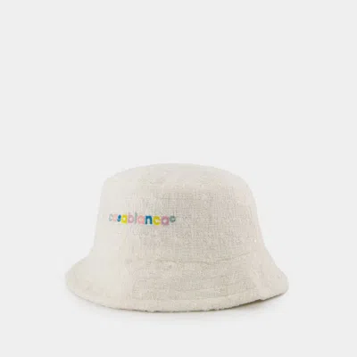 Casablanca Bucket Hat In White