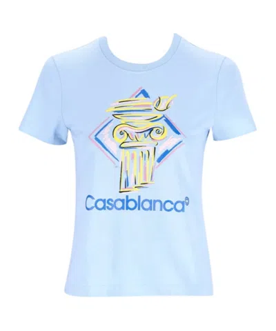 Casablanca Short-sleeved T-shirt In Diamond Column