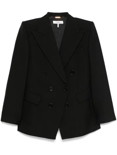 Chloé Wool Blazer In Black