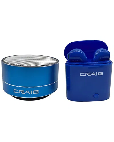 Craig 2-in-1 Wireless Combo Pack With True Wireless Earbuds & Bluetooth Speaker