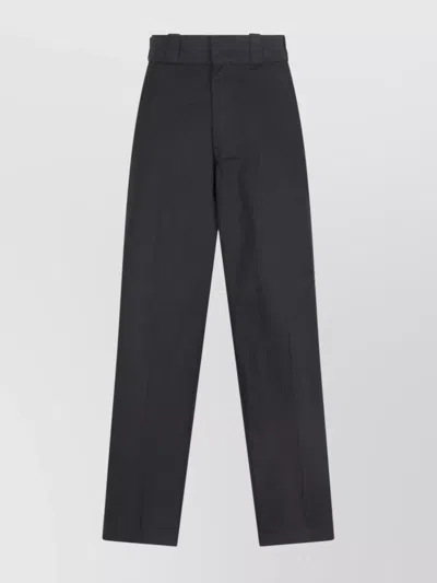 Dickies Straight Leg Trousers Back Pocket In Black