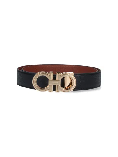 Ferragamo Belts In Black