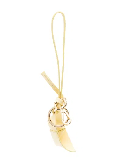 Jacquemus Le Porte Bateau Keyring In Yellow