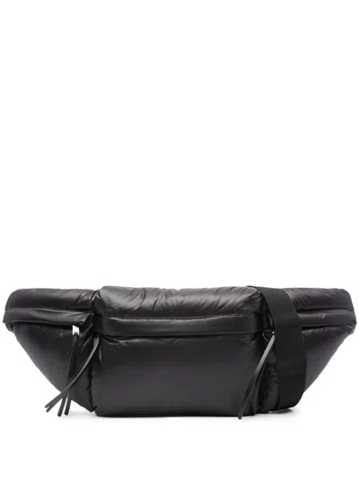 Jil Sander Logo-print Padded Belt Bag In Black