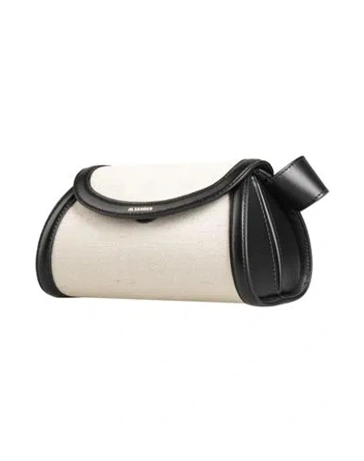 Jil Sander Woman Belt Bag Beige Size - Leather, Textile Fibers