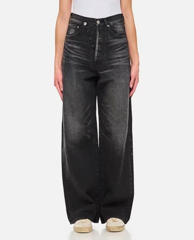 Junya Watanabe Lightened Denim Pants In Black