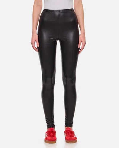 Junya Watanabe Black Coated Leggings