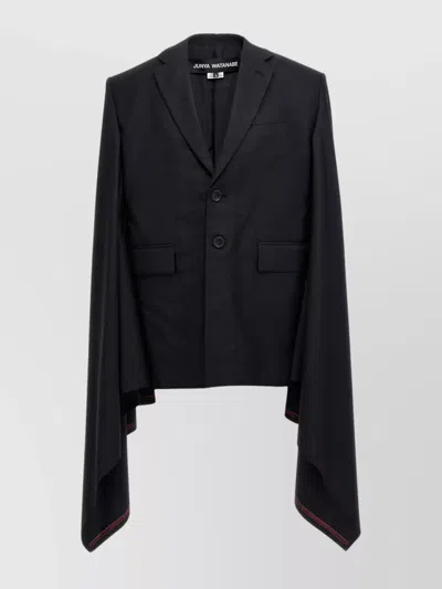 Junya Watanabe Seymo Wool Cape In Black