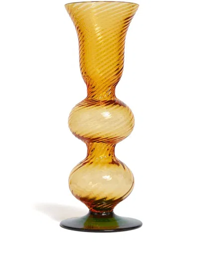 La Doublej Baby Bubble Candle Holder In Amber