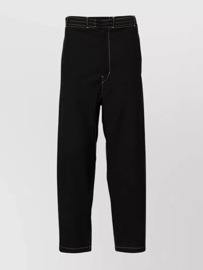 Lemaire Belted Cargo Pants In Black