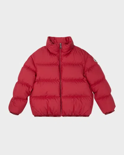 Moncler Girls' Abbadia Down Puffer Jacket - Little Kid In Red