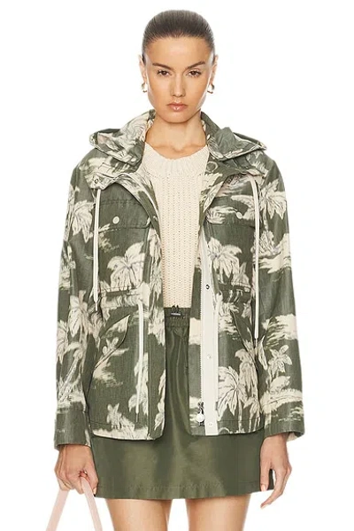 Moncler Marpe Short Parka In Green