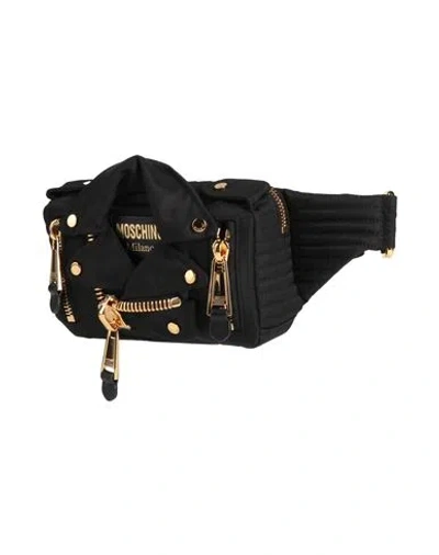 Moschino Woman Belt Bag Black Size - Textile Fibers, Leather