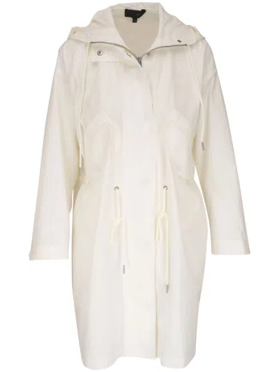 Nili Lotan Malcom Hooded Parka Coat In White