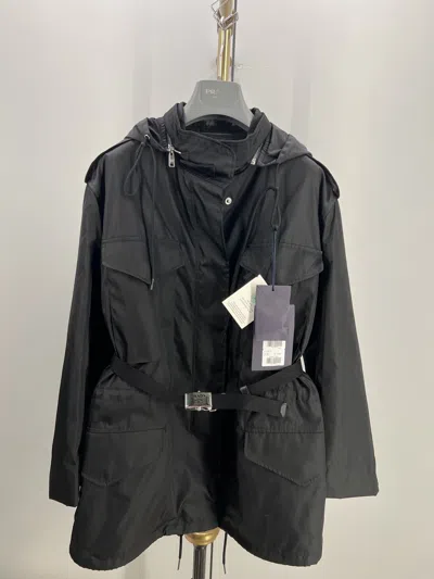 Prada Long-sleeved Casual Jacket In Black