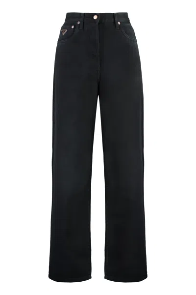 Prada Loose-fit Jeans In Black