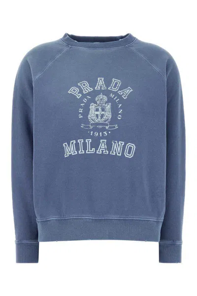 Prada Sweatshirts In Blue